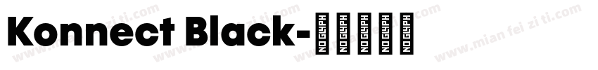Konnect Black字体转换